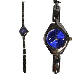 WORKS Rumours Quartz Womens Wrist Watch With Battery Silver Blue Japan Movement